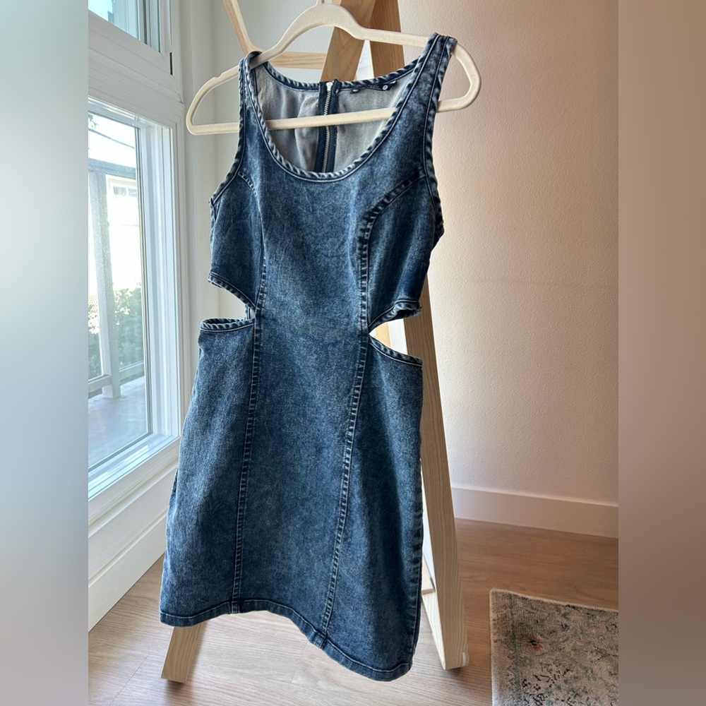 Denim Cut Out Dress